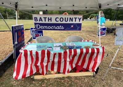 Bath County Democrats booth