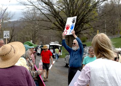 Hands off protestors